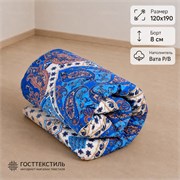 Матрас ватный в размере 120х190 борт 8 см ткань Бязь