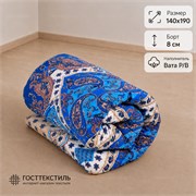 Матрас ватный в размере 140х190 борт 8 см ткань Бязь