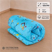 Матрас ватный Х/Б в размере 120х190 борт 8 см ткань Бязь