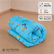 Матрас ватный Х/Б в размере 180х190 борт 8 см ткань Бязь