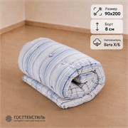 Матрас ватный Х/Б в размере 90х200 борт 8 см ткань ТИК
