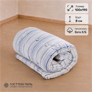 Матрас ватный Х/Б в размере 100х190 борт 8 см ткань ТИК