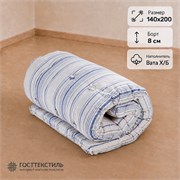 Матрас ватный Х/Б в размере 140х200 борт 8 см ткань ТИК